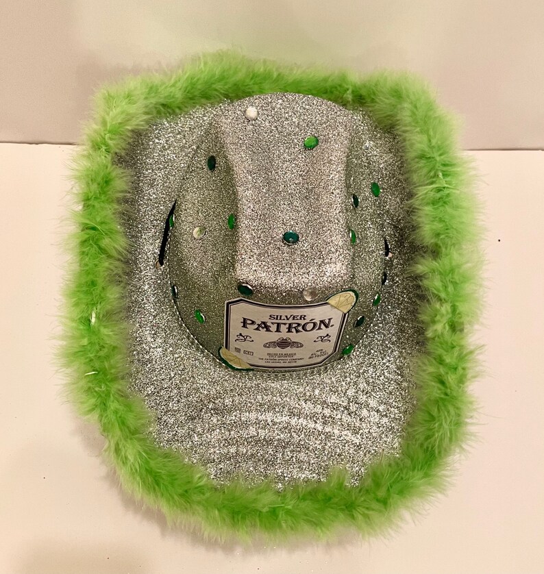 Patron Tequila Inspired Cowboy Hat Fully Customizable Etsy