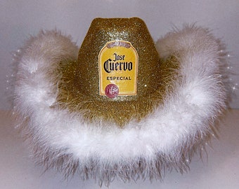 Sombrero de vaquero brillante inspirado en tequila / sombrero de vaquera totalmente personalizado / sombrero de despedida de soltera / sombreros de vaquera/