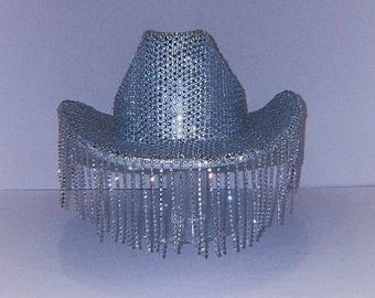 Fully Rhinestoned Cowboy Hat | Diamond Cowgirl Hat |  Birthday Cowgirl | Bachelorette cowboy | Disco Cowgirl Hat | Nashville Bach |