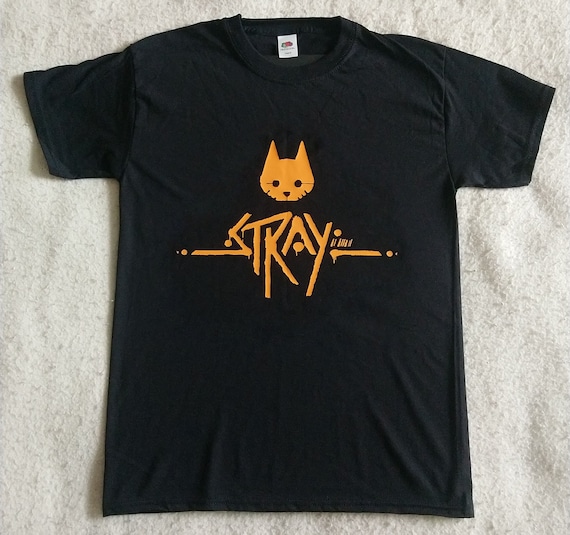 Stray 猫　黒 Tシャツ Lサイズ Stray T-SHIRT - Etsy