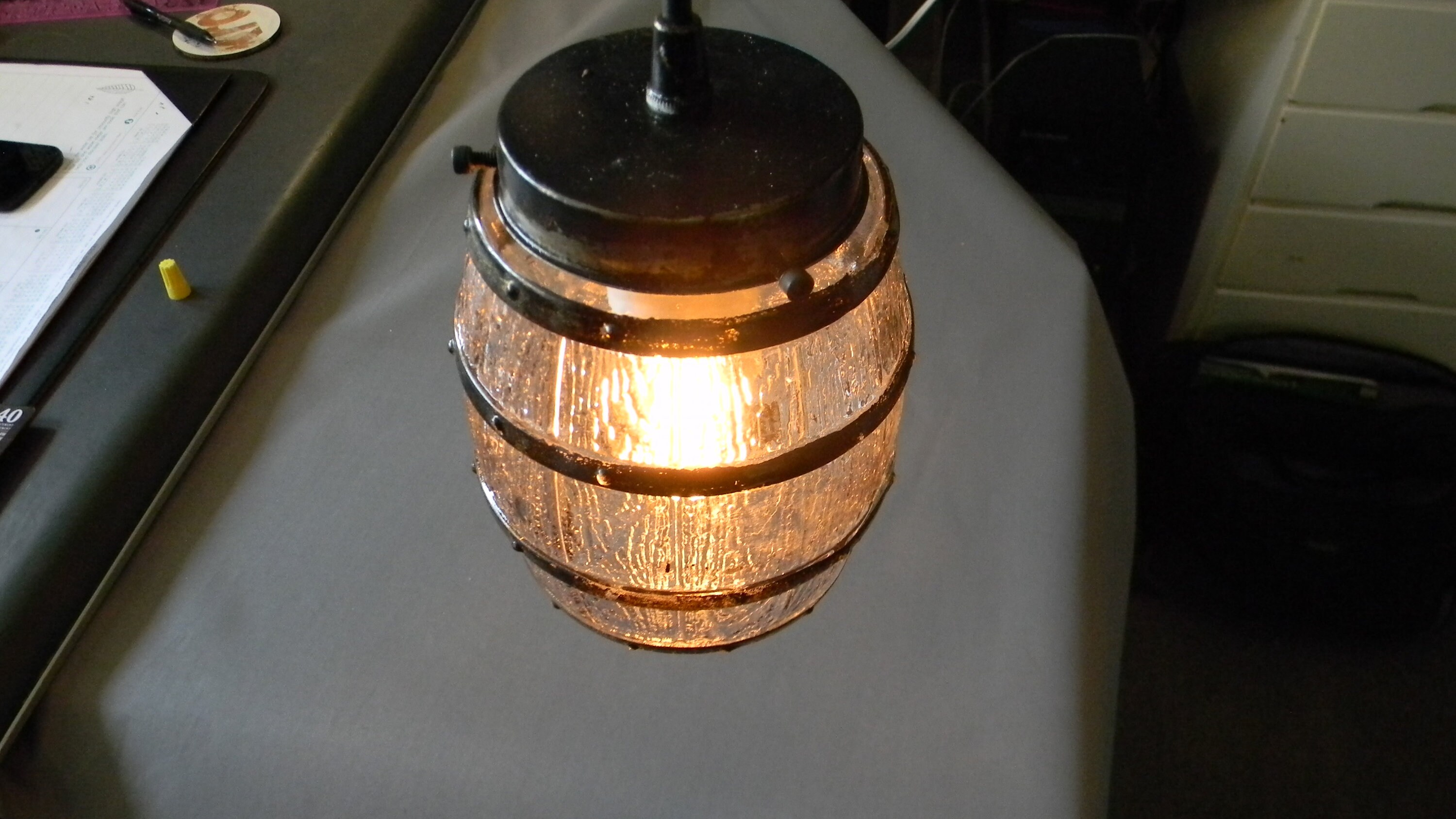 Glass Beer Keg Hanging Light Pendant Etsy Singapore