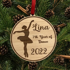 Personalized Ballet Ornament, Ballerina Ornament, Christmas Gift, Dance Recital Gift, Christmas Tree Decoration , Christmas Girl, Dance Gift