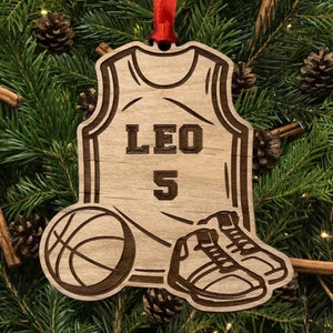 Personalized Basketball Player Ornament, Custom Basketball Player Gift, Personalized Basketball Team, Basketball Player Name and Number