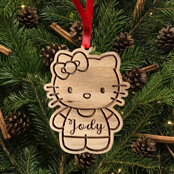 Hello 2024 kitty ornament