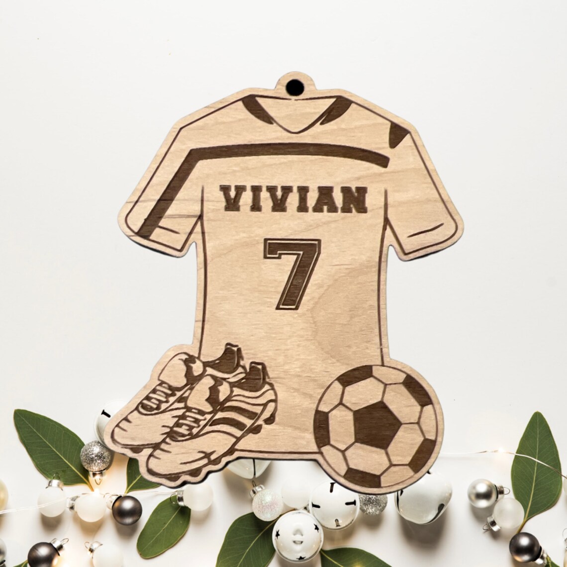 Personalized Soccer Player Christmas Ornament Custom Soccer Etsy