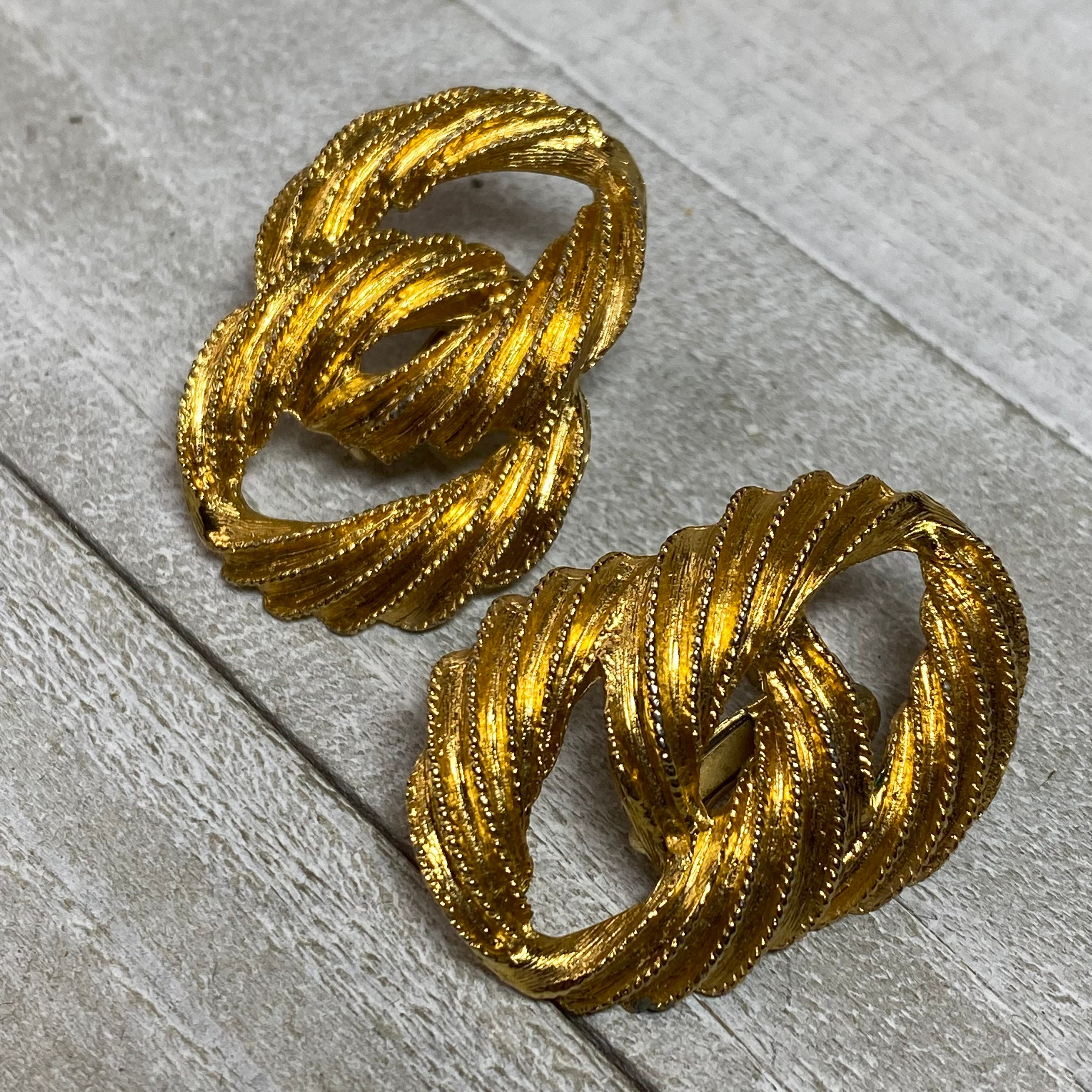 gold napier earrings