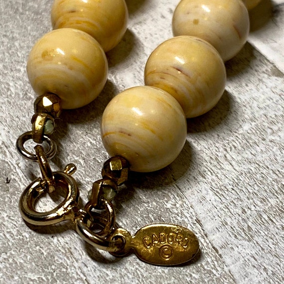 Vintage Cadoro Necklace Resin Bead Bold Statement… - image 5