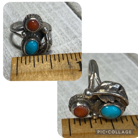 Vintage Southwest Native American Style Ring Turq… - image 8