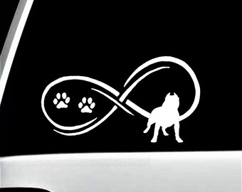 American Bully Infinity sticker *H381* 4 x 8.5 inch vinyl pitbull love decal American Bully Infinity sticker *H381* 4 x 8.5 inch vinyl pitbull love decal
