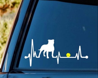 A1029 SLEEPS WITH PITBULLS Decal Sticker PIT BULL DOG