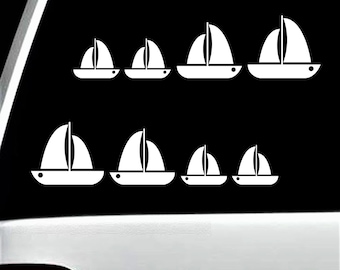 Sail Away Sailboat Decal Sticker for Car WindowSailing Boating BoatBG 382