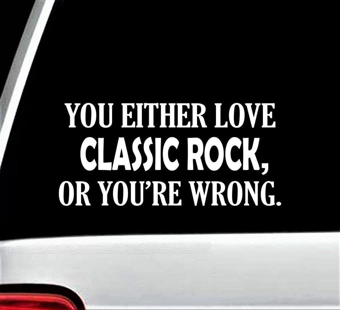 Classic Rock Funny Decal Sticker for Car Window BG255 - Etsy
