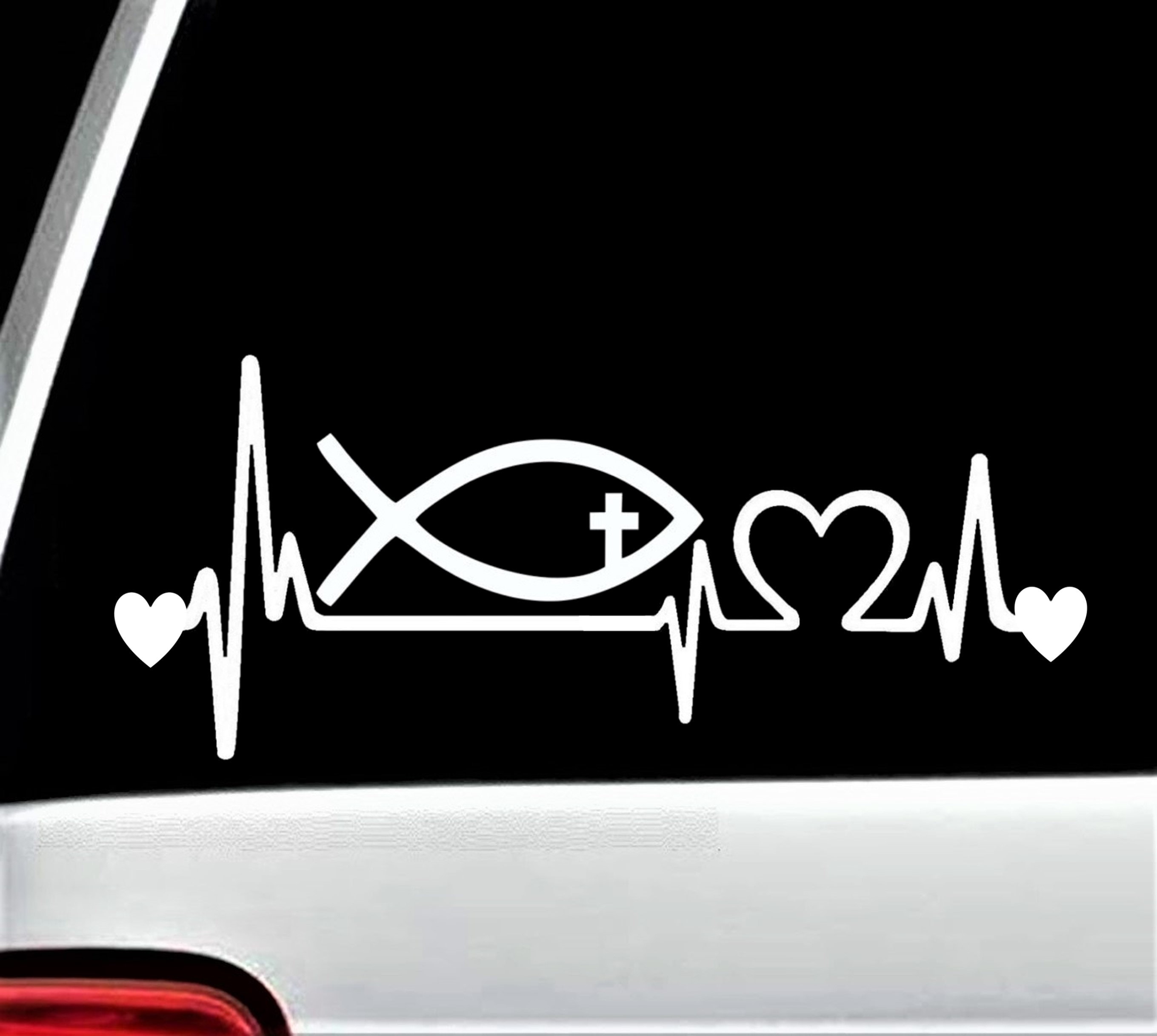 Fish Heartbeat Decal -  Canada