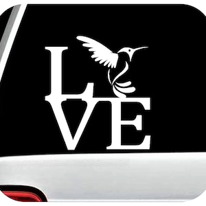Hummingbird Decal for Car Window | Hummingbird Feeder Decal Sticker for Car Window | D1098