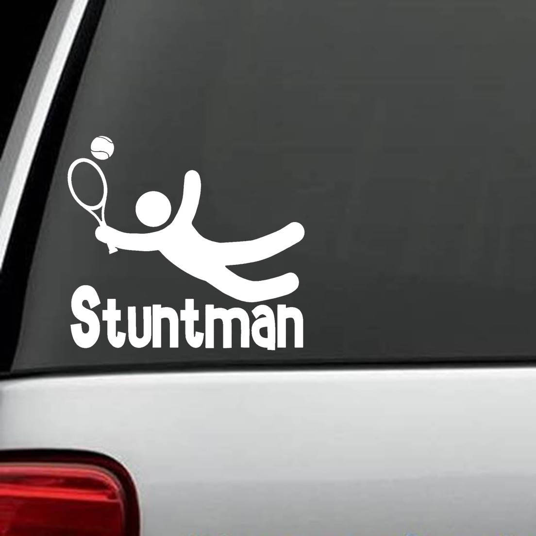 Stuntman Tennis Player Decal Sticker for Car Window M1085 Etsy