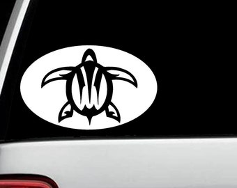 Sea Turtle Decal for Car Window | Turtle Decal for Car Window | Sea Turtle Sticker | Vacation Decal | M1080