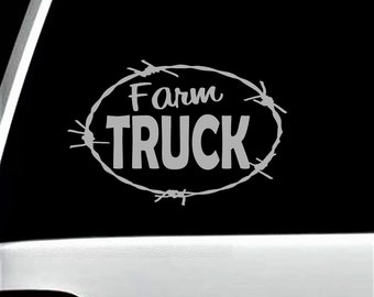 Hot Wired Barbed Wire Decal Sticker BG235 Tractor Chickens Barn Farmhouse decor 