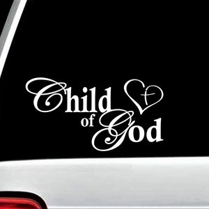 Child Of God Decal Sticker for Car Window | Religious Faith Decal