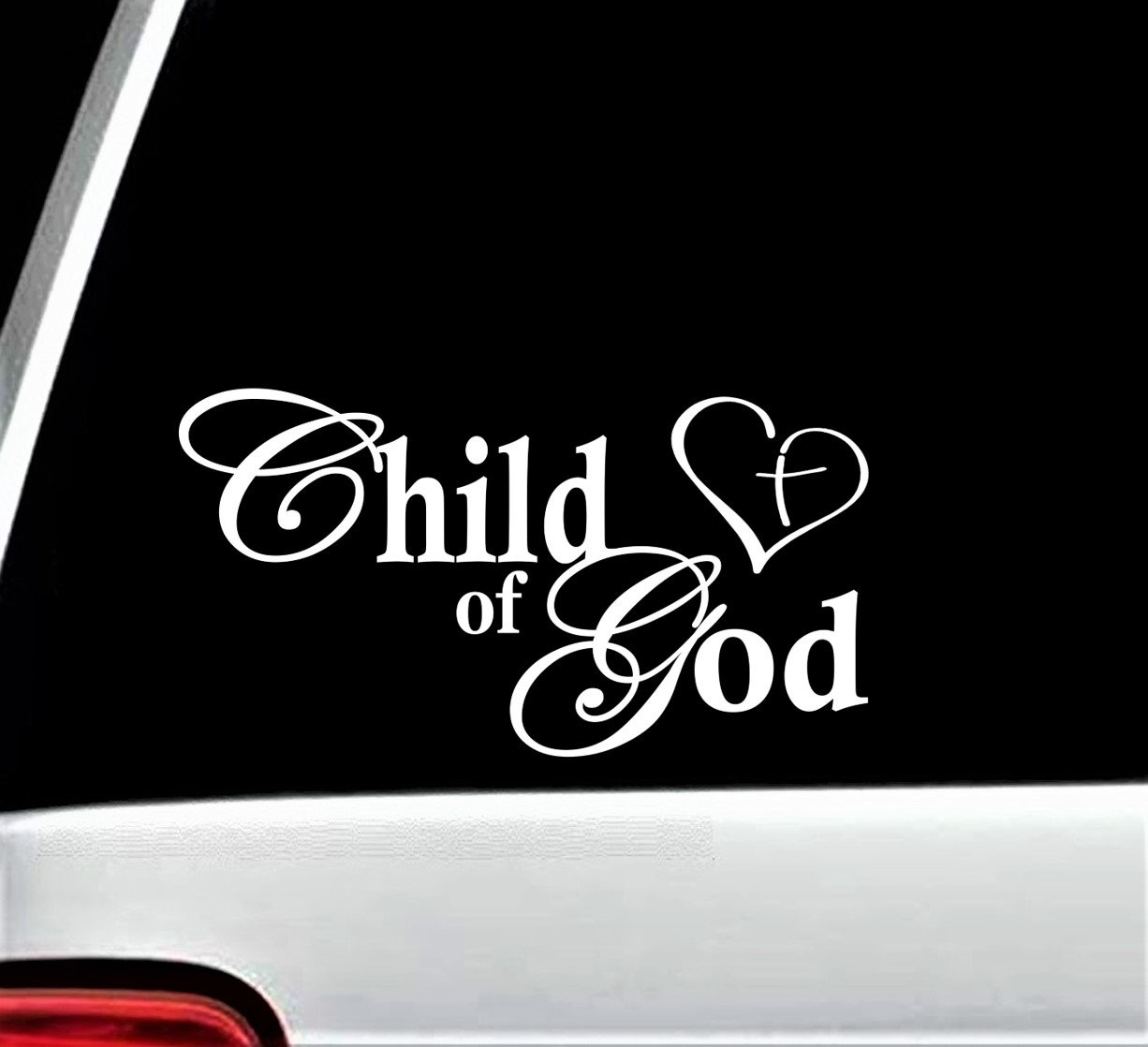 Adesivo Auto JDM Trinity Sign Religioso - Sticker In Vinile Rosso 96x88mm - INDIGOS UG - Per Auto, Laptop, Finestre - Resistente Ai Raggi UV