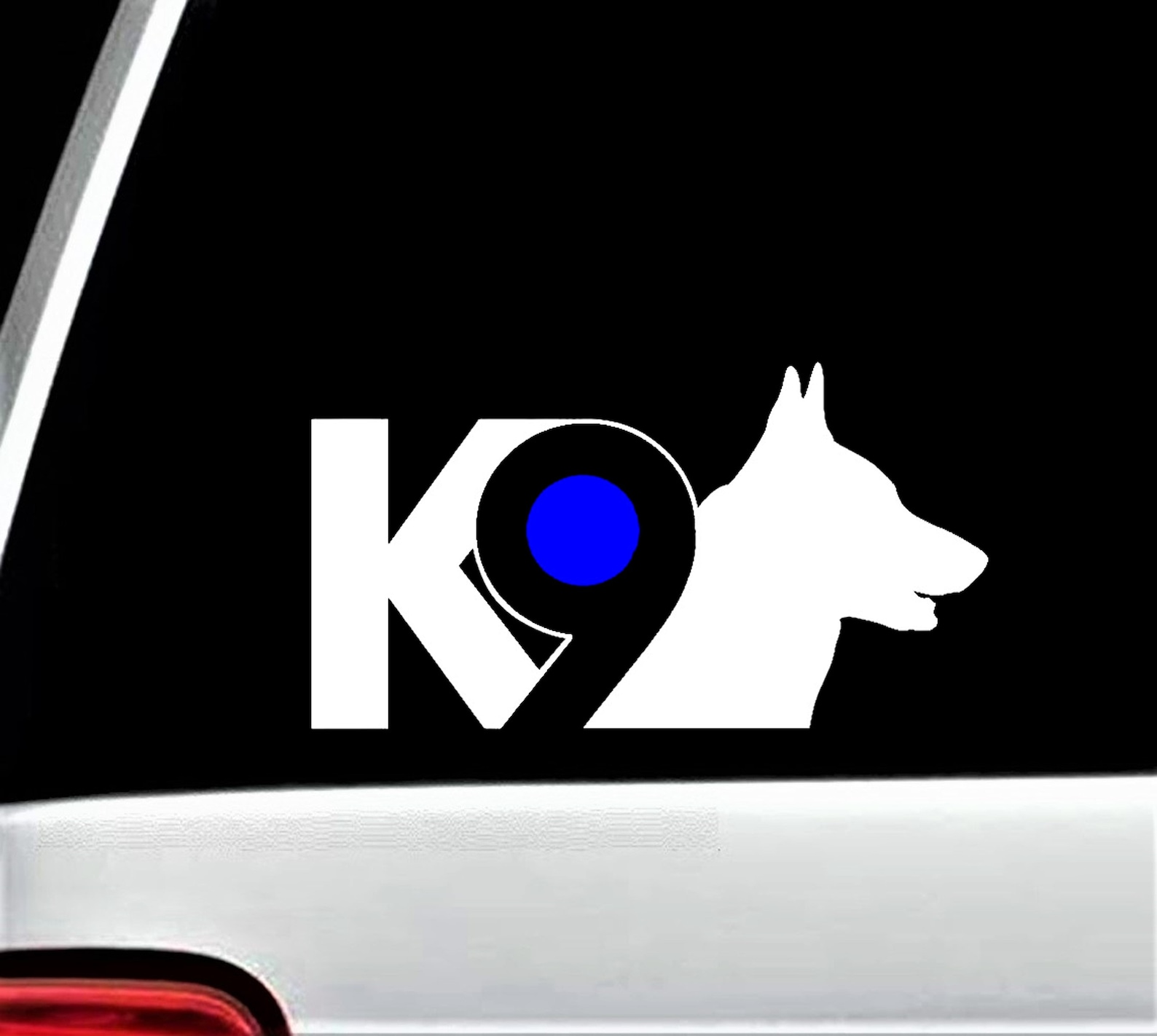 K9 Sticker Square K-9 German Shepherd K9 Unit Dog Decal Sticker for Car Window | Back the ...