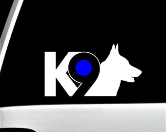 K-9 German Shepherd K9 Unit Dog Decal Sticker for Car Window | Back The Blue | K-9 Police Gift | B1128
