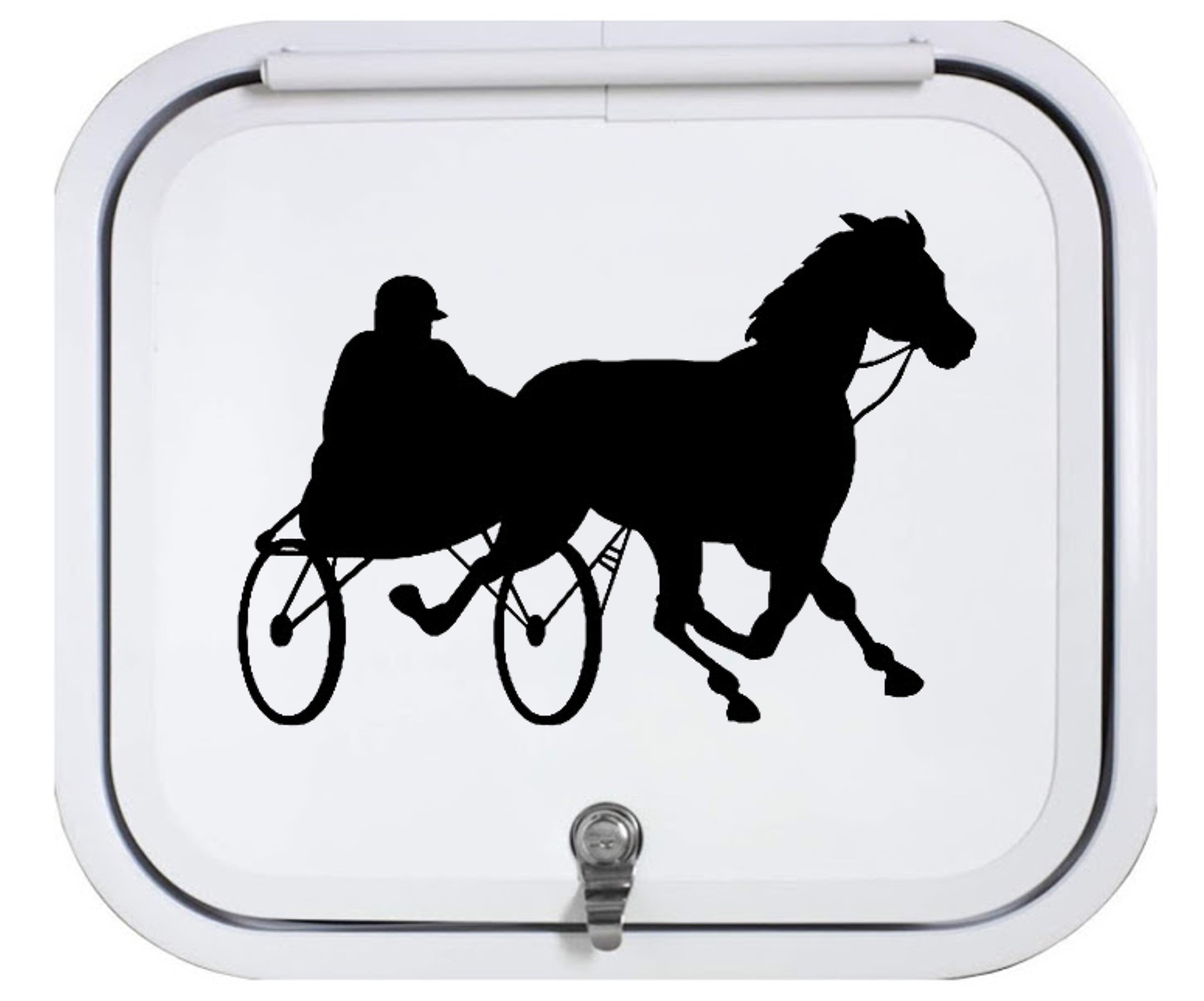 Harness Racing Decal | Harness Horse Racing Decal Sticker for Car ...
