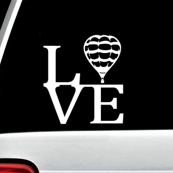 Hot Air Balloon LOVE Decal Sticker for Car Truck SUV Van Window Wall Art B1024