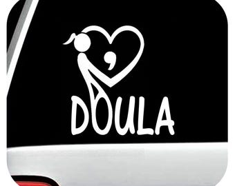 Birth Doula Car Window Decal | Birthing Doula Sticker for Car Window | Window Decal Sticker