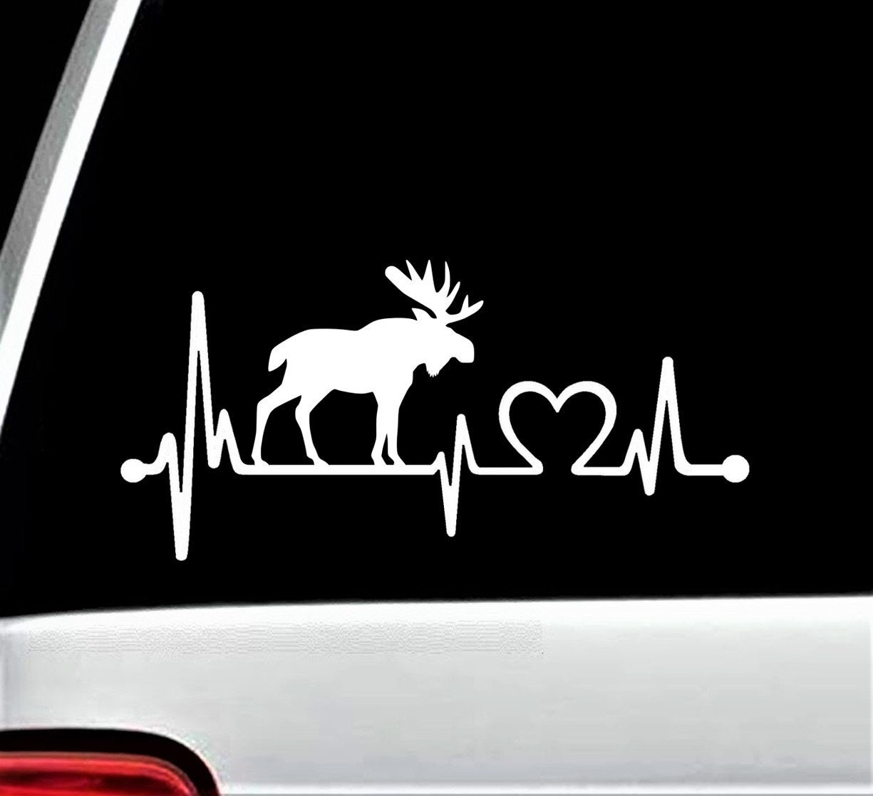 Finest Folia Adesivo Decorativo Lifeline Heartbeat - Pellicola Autoadesiva Per Auto, Laptop E Frigorifero, Colore Rosso Carminio, Motivo 04 Cani Da Pastore, 27 Cm