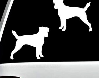 2-Count Jack Russell Terrier Dog Decal Sticker for Car Window - Jack Russell Decal - BG 647