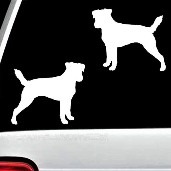 2-Count Jack Russell Terrier Dog Decal Sticker for Car Window - Jack Russell Decal - BG 647