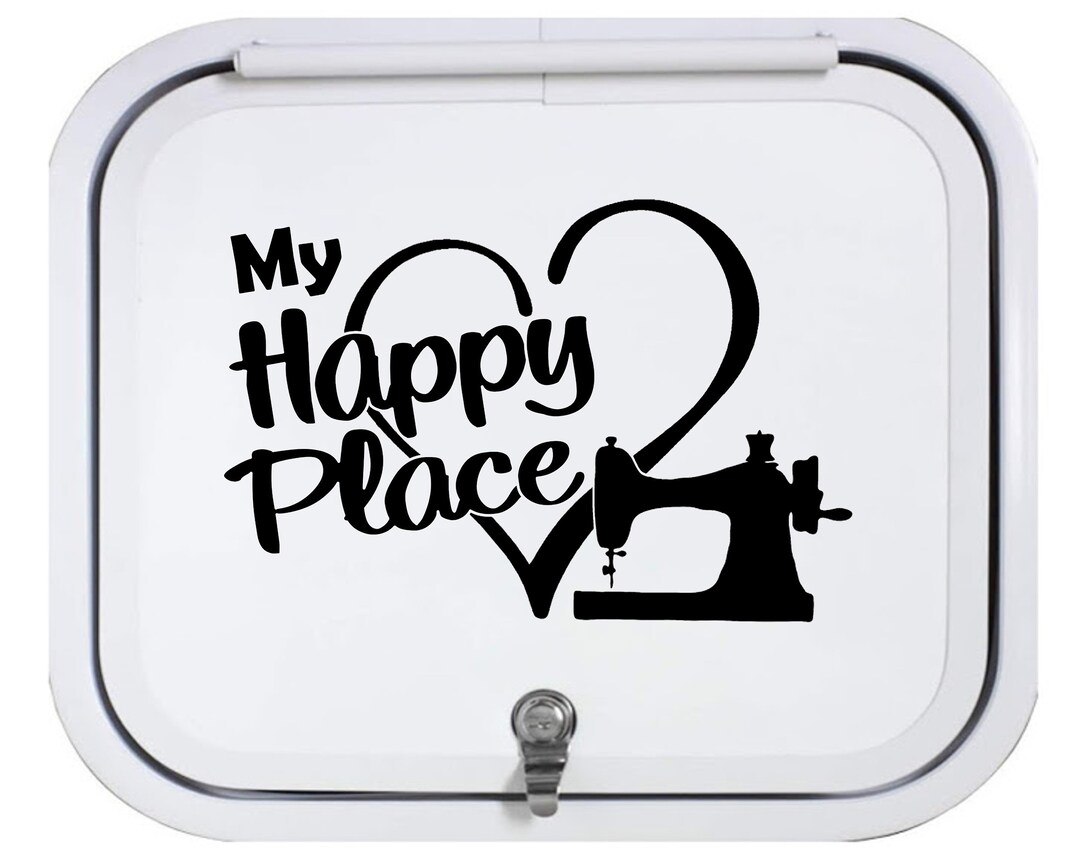 Love to Sew Decal Sticker Sewing Machine Decal for Car Cup Laptop Quilting Stickers Decal for