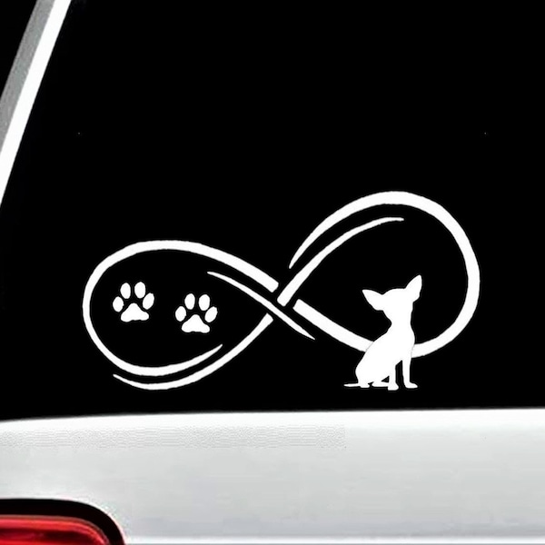 Chihuahua Infinity Dog Decal Sticker C1058