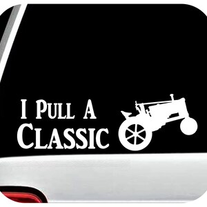 Antique Tractor Pulling Decal Sticker | Vintage Tractor Decal