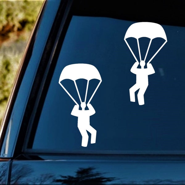 Skydiving Parachute Decal Sticker for Car Window 6.0 Inch BG 332