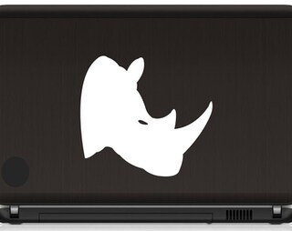 Adesivo JDM Rhino Decal — Rinoceronte Safari, Taglio Die Cut, 132x88 Mm