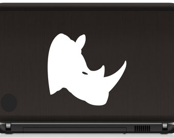 Adesivo JDM Rhino Decal — Rinoceronte Safari, Taglio Die Cut, 132x88 Mm