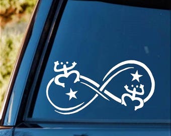 Coqui Frog Infinity Decal Sticker Hawaii Puerto Rico Florida Art Taino | C1156