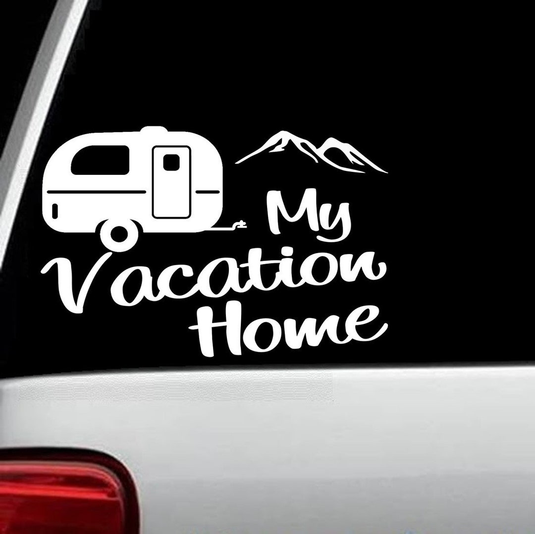 Funny Teardrop Camper Decal | Camping Travel Trailer Vacation Home ...