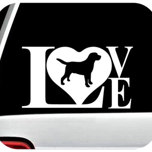 Labrador Retrievers Decal | Waterproof Sticker | Dog Sticker | Labrador Dog Decal | Laptop Decal | Lab Mom | Love Labrador Decal