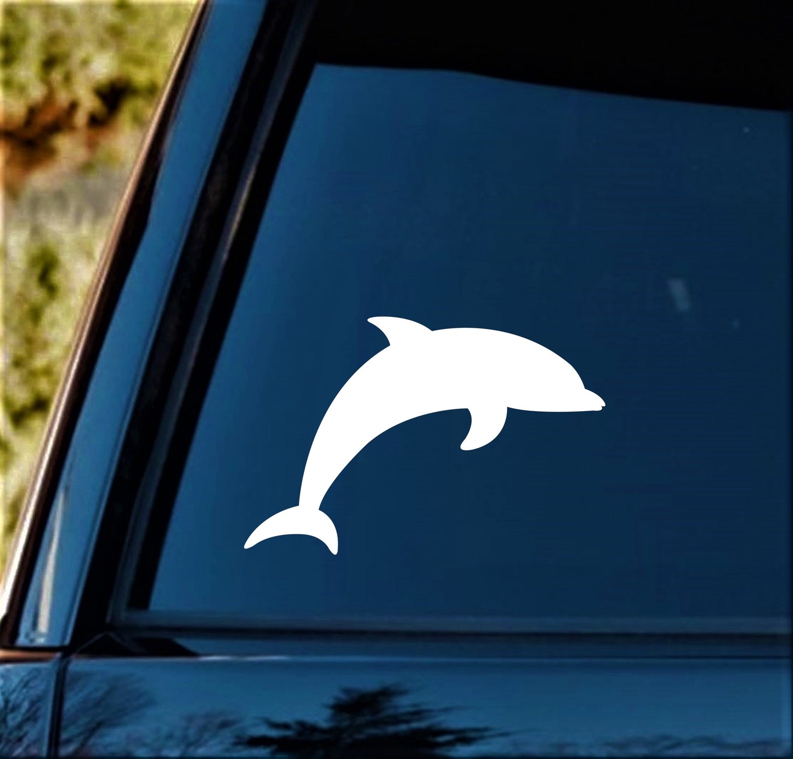 Dolphin Decal Sticker for Car Window 2-count Dolphin - Etsy