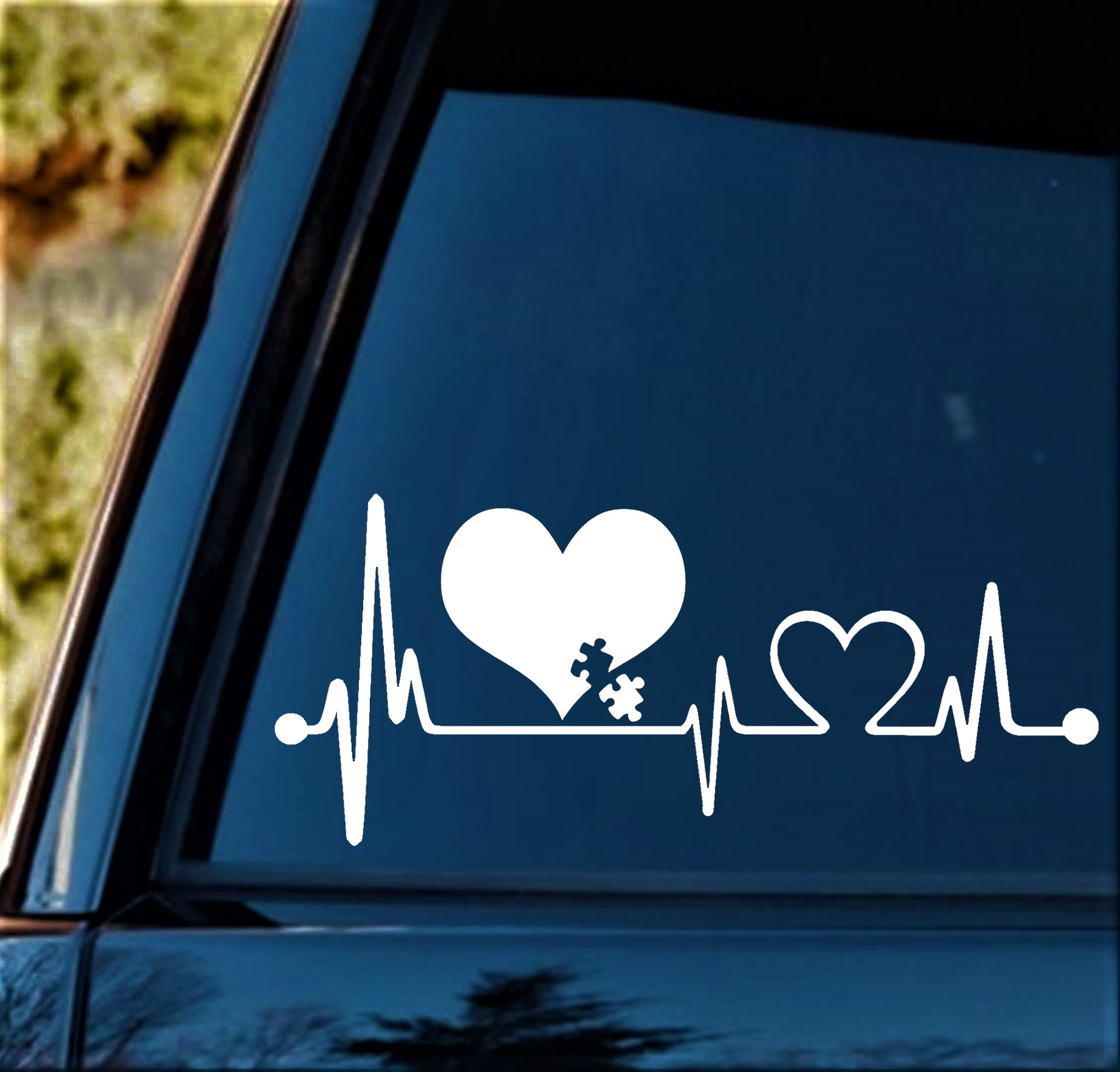 Acuity Sticker Autism Awareness Decal | Autism Heartbeat Decal Sticker | J1053 - Etsy