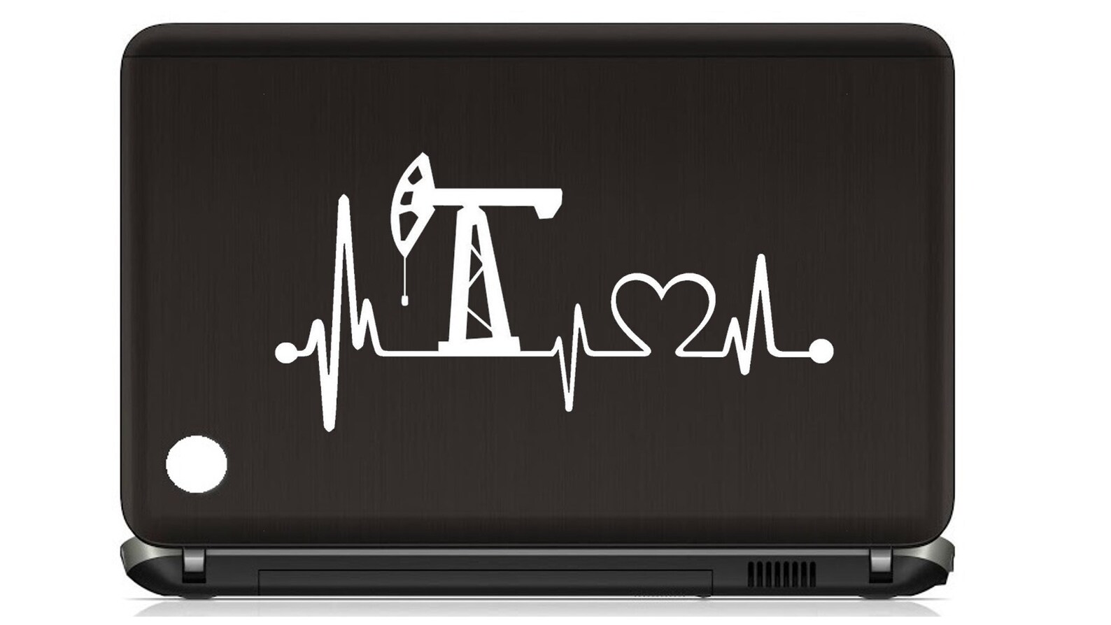 Oilfield Pumpjack Decal Sticker Pumpjack Heartbeat Decal Etsy