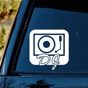 DJ Disc Jockey Decal Sticker for Car Window | BG 360 - Etsy