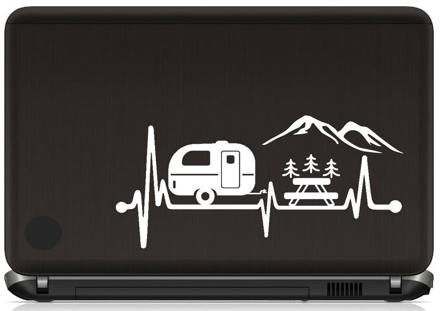 Camping Travel Trailer Heartbeat Lifeline Decal Sticker 8.0 Inch BG 639 ...