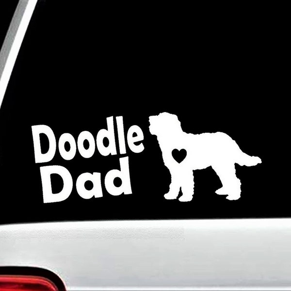 Doodle Dad Dog Decal Sticker Labradoodle Gift Accessories Art L1063