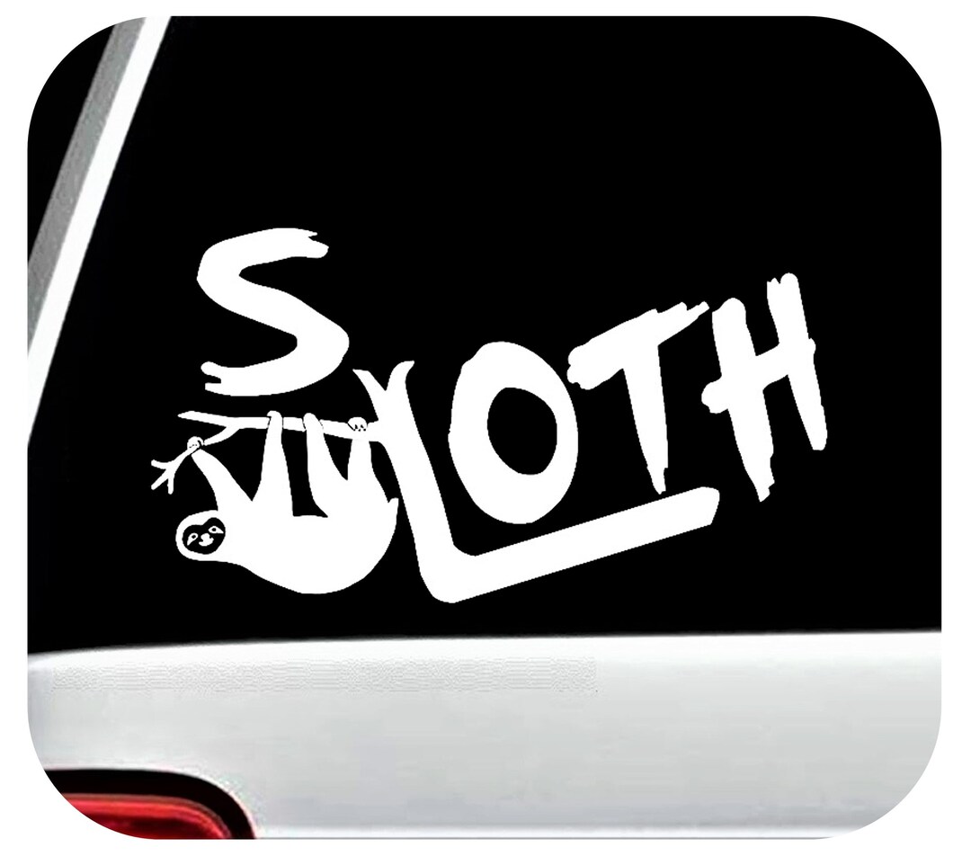 Window Sticker Sloth Sloth Decal Sticker for Car Window L1060 - Etsy