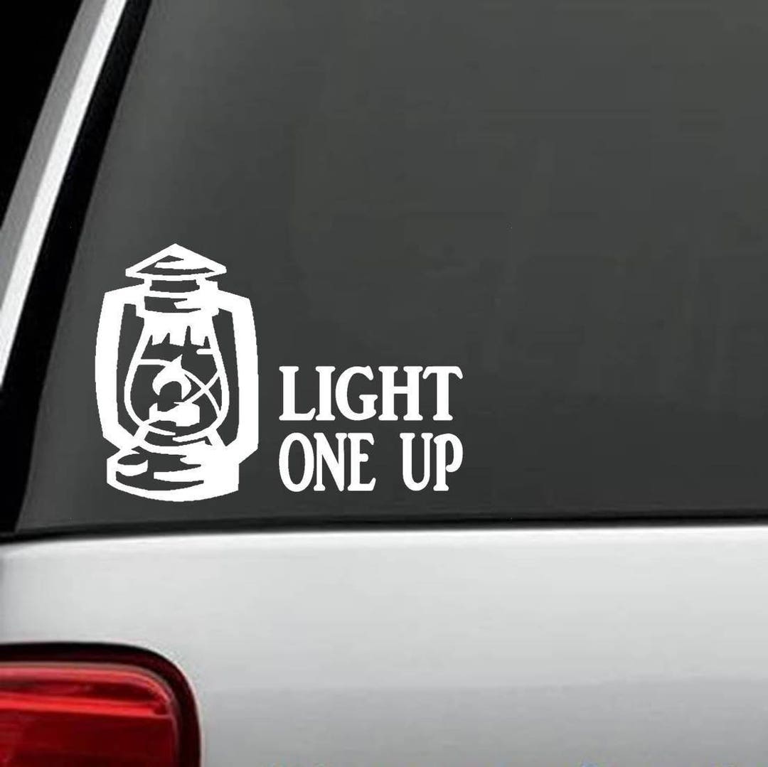 Light One up Lantern Decal Sticker for Car Window J1088 
