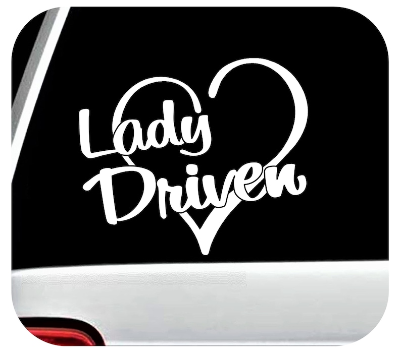 Lady Driven Vinyl Decal Sticker for Car Window - Etsy
