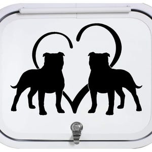 Pit Bull Pitbull Heart Decal Sticker for Car Window
